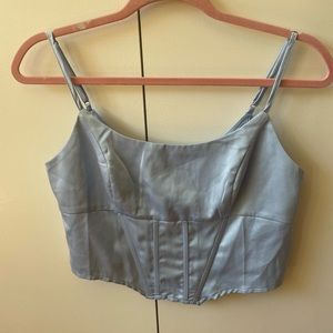 Baby Blue Corset Top